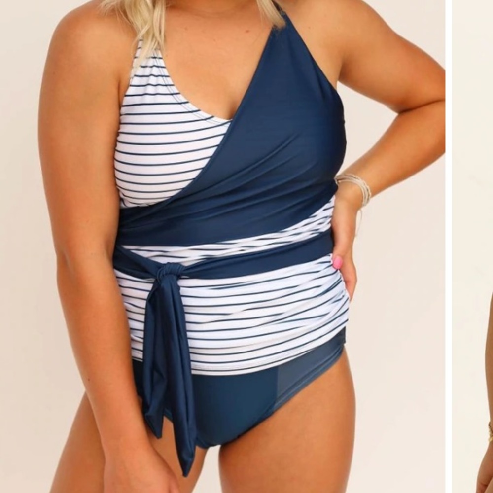 Wrap tankini top